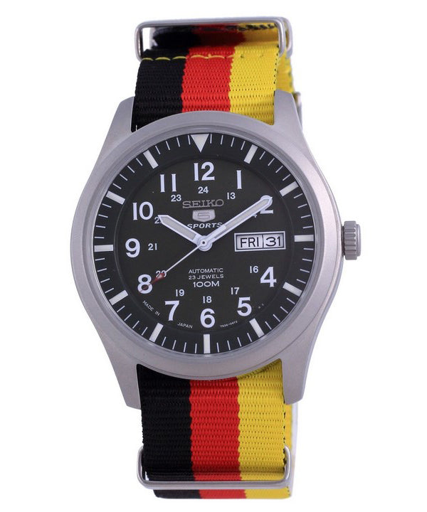 Seiko 5 Sports Automatic Japan Made SNZG09J1-var-NATO26 100M Herrklocka