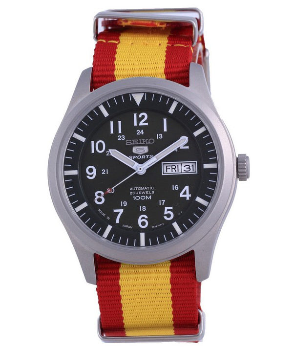 Seiko 5 Sports Automatic Japan Made SNZG09J1-var-NATO29 100M Herrklocka