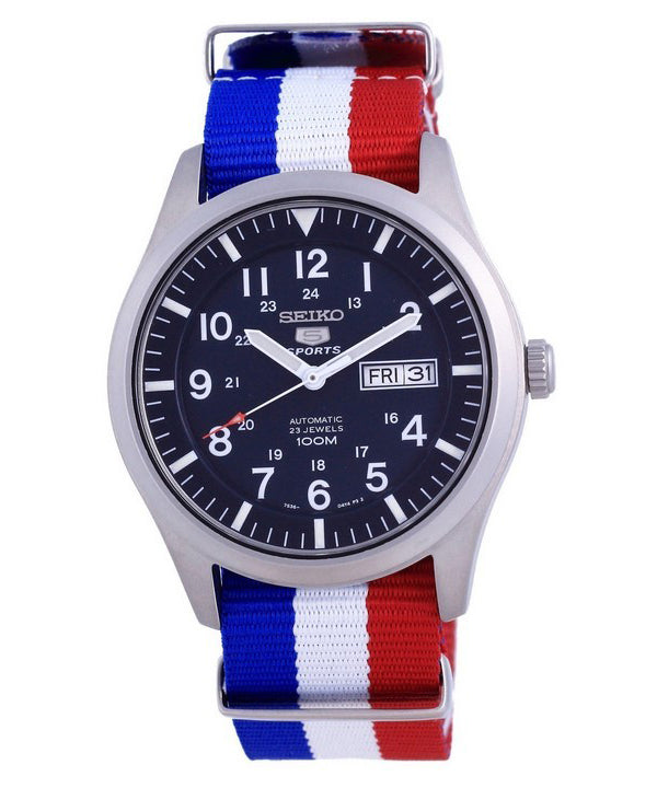 Seiko 5 Sports Automatic Polyester SNZG11K1-var-NATO25 100M Herrklocka