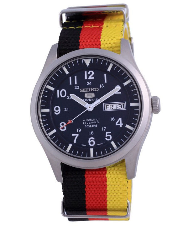 Seiko 5 Sports Automatic Polyester SNZG11K1-var-NATO26 100M Herrklocka