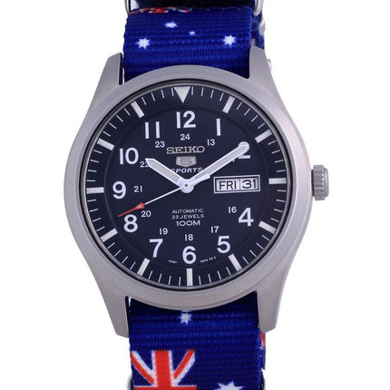 Seiko 5 Sports Automatic Polyester SNZG11K1-var-NATO30 100M Herrklocka