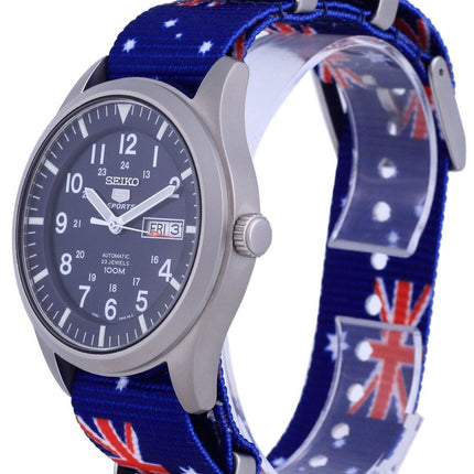 Seiko 5 Sports Automatic Polyester SNZG11K1-var-NATO30 100M Herrklocka