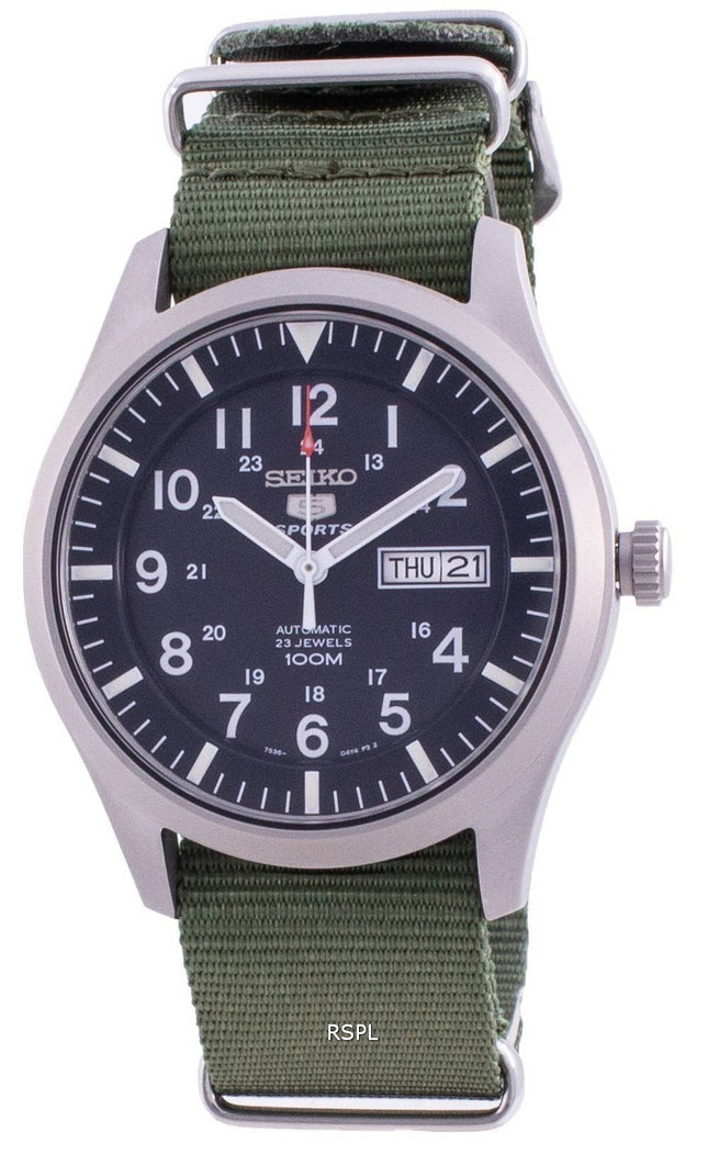 Seiko 5 Sports Blue Dial Automatic SNZG11K1-var-NATO9 100M Herreur