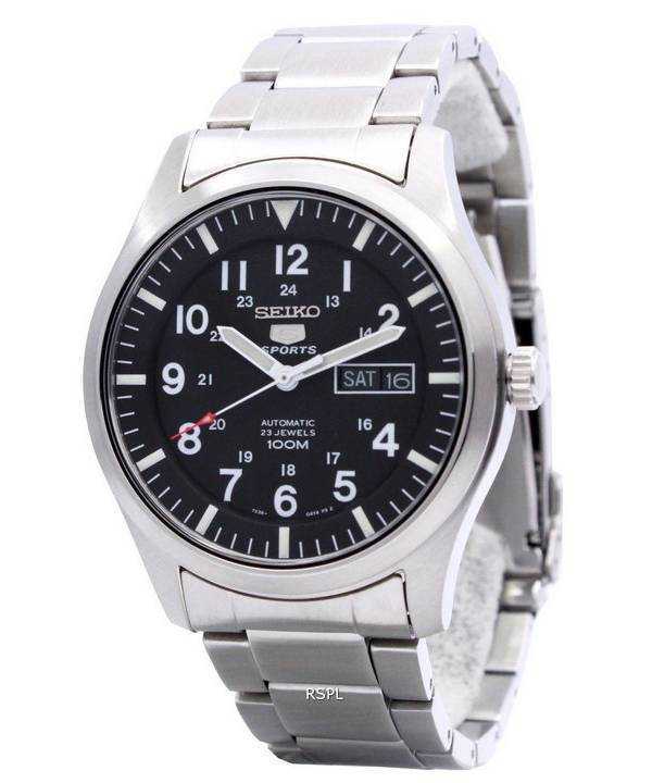 Renoverad Seiko 5 Sports Automatic SNZG13 SNZG13K1 SNZG13K Herrklocka