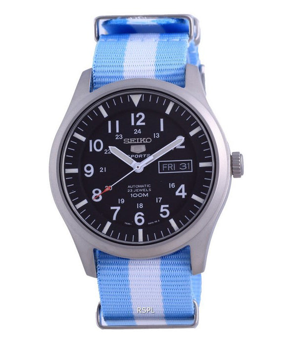 Seiko 5 Sports Automatic Polyester SNZG15K1-var-NATO24 100M Herrklocka