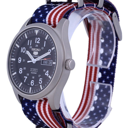 Seiko 5 Sports Automatic Polyester SNZG15K1-var-NATO27 100M Herrklocka