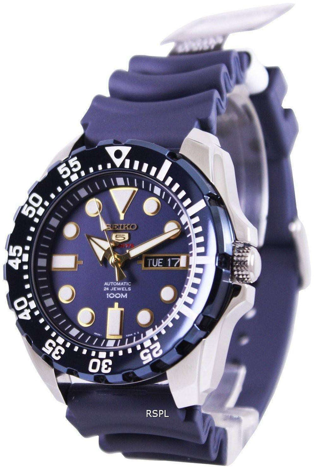 Renoverad Seiko 5 Sports Automatic 24 Jewels SRP605K2 Herrklocka