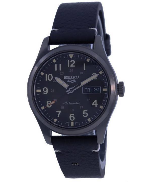 Renoverad Seiko 5 Sports Field Collection brun urtavla läderrem automatisk SRPG41 SRPG41K1 SRPG41K 100M herrklocka