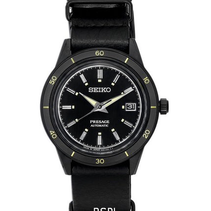 Seiko Presage Style60s svart urtavla automatisk SRPH95 SRPH95J1 SRPH95J herrklocka