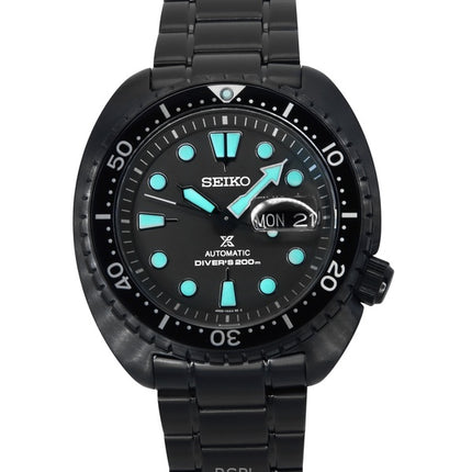 Seiko Prospex Black Series Night Vision Turtle Black Dial Automatisk dykare SRPK43K1 200M herrklocka
