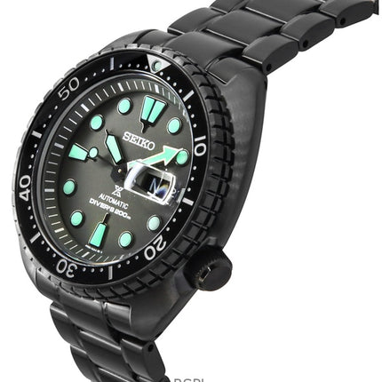 Seiko Prospex Black Series Night Vision Turtle Black Dial Automatisk dykare SRPK43K1 200M herrklocka