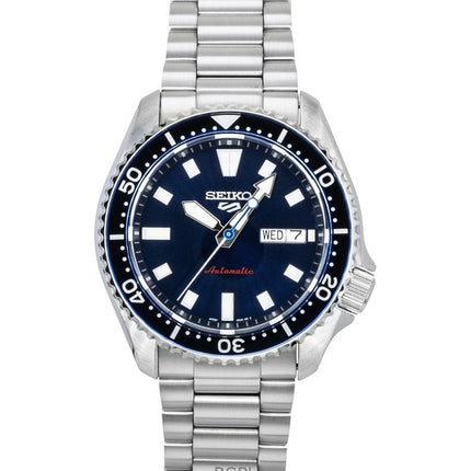 Seiko 5 Sports SKX Redux rostfritt stål blå urtavla automatisk SRPL83K1 100M herrklocka
