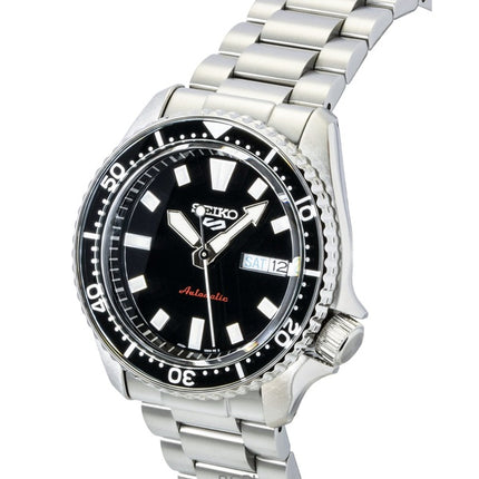 Seiko 5 Sports SKX Redux rostfritt stål svart urtavla automatisk SRPL85K1 100M herrklocka