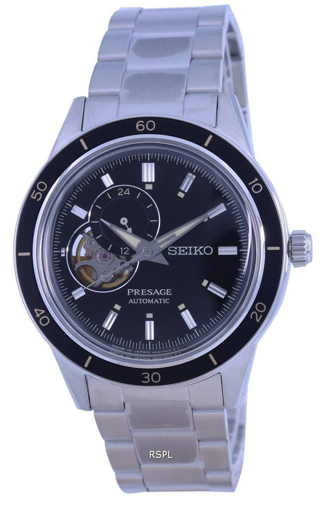 Seiko Presage Style 60-talsÃ¶ppet hjÃ¤rta svart urtavla Automatisk SSA426 SSA426J1 SSA426J herrklocka