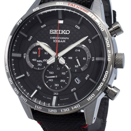 Renoverad Seiko Chronograph SSB359P SSB359P1 SSB359 Tachymeter Quartz Herrklocka