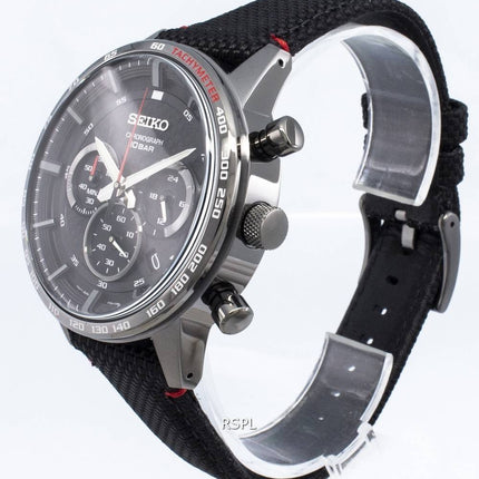 Renoverad Seiko Chronograph SSB359P SSB359P1 SSB359 Tachymeter Quartz Herrklocka