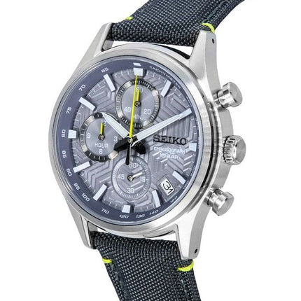 Seiko Conceptual Chronograph Nylonrem Grå Urtavla Quartz SSB423P1 100M herrklocka