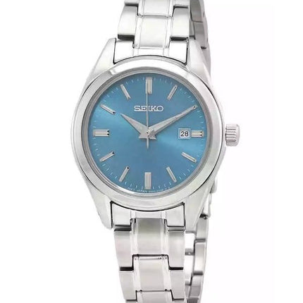 Seiko Classic Stainless Steel Blue Dial Quartz SUR531P1 100M Damklocka