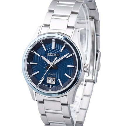 Seiko Sports Stainless Steel Blue Dial Quartz SUR559P1 100M herrklocka