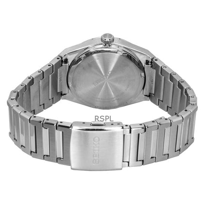 Seiko Classic rostfritt stål med grön urtavla och kvarts SUR601P1 100M herrklocka