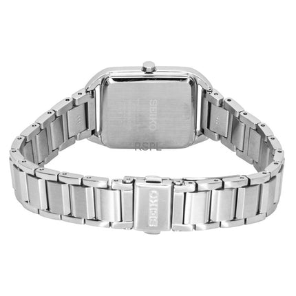 Seiko Essentials rostfritt stål grön urtavla kvarts SWR075P1 damklocka