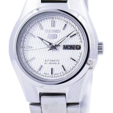 Renoverad Seiko 5 Automatic 21 Juveler SYMC07 SYMC07K1 SYMC07K Damklocka
