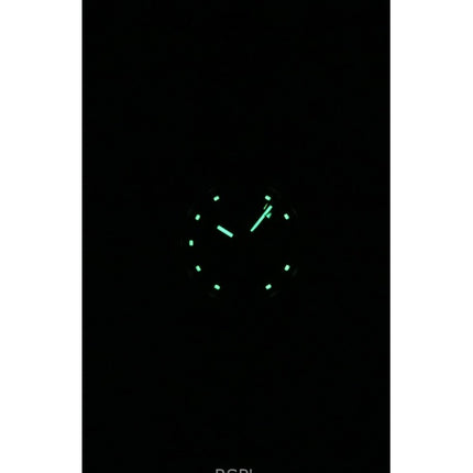 Seiko 5 guldfärgad rostfritt stål svart urtavla automatisk SYMK38K1 damklocka