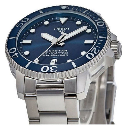 Tissot Seastar 1000 Professional Powermatic 80 Blue Dial Diver&#39,s T120.407.11.041.03 T1204071104103 300M herrklocka