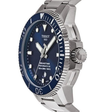 Tissot Seastar 1000 Professional Powermatic 80 Blue Dial Diver&#39,s T120.407.11.041.03 T1204071104103 300M herrklocka
