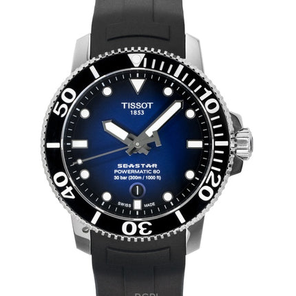 Tissot T-Sport Seastar 1000 T120.407.17.041.00 T1204071704100 Powermatic 80 Automatisk 300M Mäns Klocka