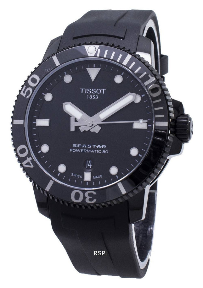 Tissot T-Sport Seastar Powermatic 80 T120.407.37.051.00 T1204073705100 Automatisk 300M herrsklocka