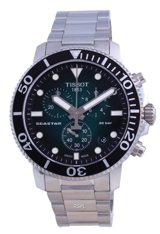 Tissot T-Sport Seaster 1000 Chronograph Diver&#39,s Quartz T120.417.11.421.00 T1204171142100 300M Herrklocka