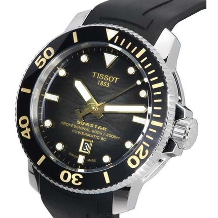 Tissot T-Sport Seastar 2000 Professional Powermatic 80 Diver&#39,s T120.607.17.441.01 T1206071744101 600M herrklocka
