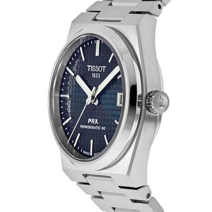 Tissot PRX T-Classic Powermatic 80 Blue Dial Automatisk T137.207.11.041.00 100M unisexklocka