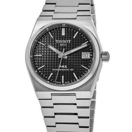 Tissot PRX T-Classic Powermatic 80 svart urtavla automatisk T137.207.11.051.00 100M unisexklocka