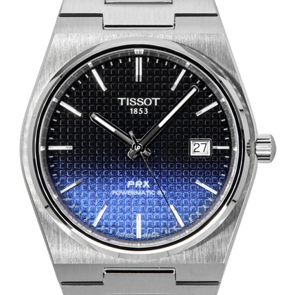 Tissot PRX Powermatic 80 Gradient Rostfritt Stål Svart Chameleon Urtavla Automatisk T137.407.11.051.01 100M herrklocka