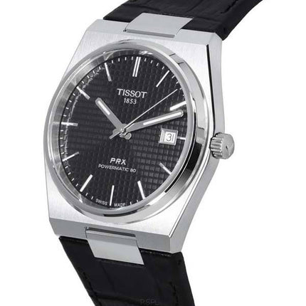 Tissot PRX T-Classic Powermatic 80 svart urtavla T137.407.16.051.00 T1374071605100 100M herrklocka