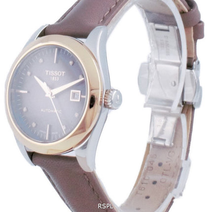 Tissot T-My Lady 18K Gold Diamond Accents Automatic T930.007.46.296.00 T9300074629600 Damklocka