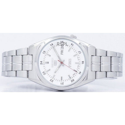 Renoverad Seiko 5 21 Jewels White Dial Automatisk SNK559J1 herrklocka