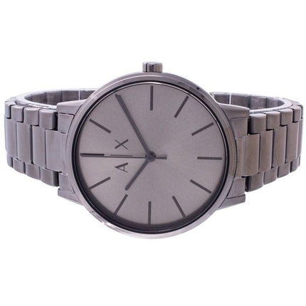Renoverad Armani Exchange Cayde Grey Dial Quartz AX2722 Herrklocka