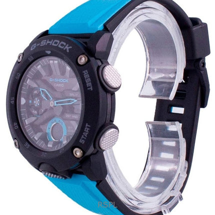 Renoverad Casio G-Shock Standard Analog Digital Resin Armband Black Dial Quartz GA-2000-1A2 200M herrklocka