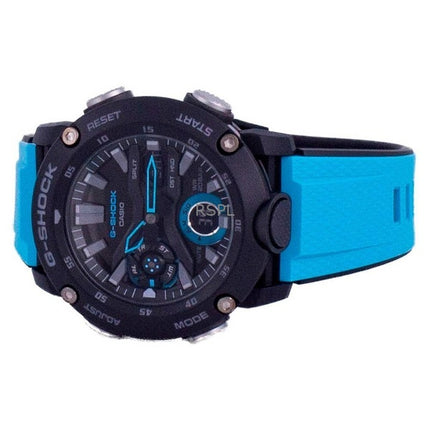 Renoverad Casio G-Shock Standard Analog Digital Resin Armband Black Dial Quartz GA-2000-1A2 200M herrklocka