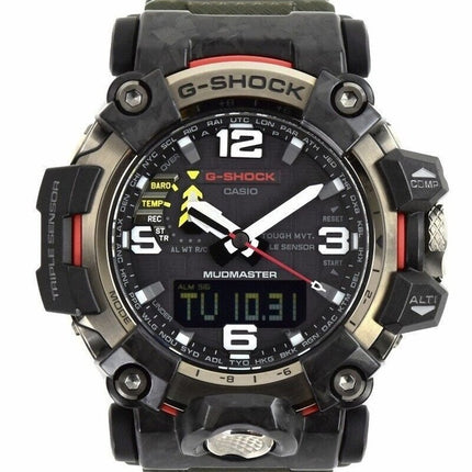 Renoverad Casio G-Shock Mudmaster Analog Digital Resin Armband Black Dial Solar GWG-2000-1A3 200M herrklocka