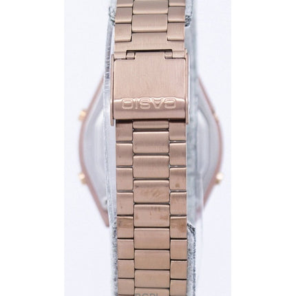 Renoverad Casio Digital rostfritt stål kvarts B640WC-5ADF herrklocka