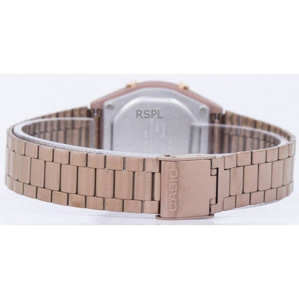 Renoverad Casio Digital rostfritt stål kvarts B640WC-5ADF herrklocka