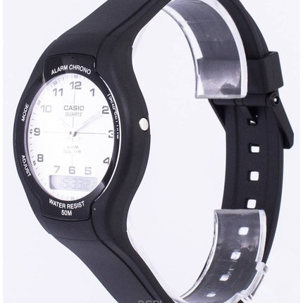 Renoverad Casio Analog Digital Dual Time Quartz AW-90H-7BVDF herrklocka