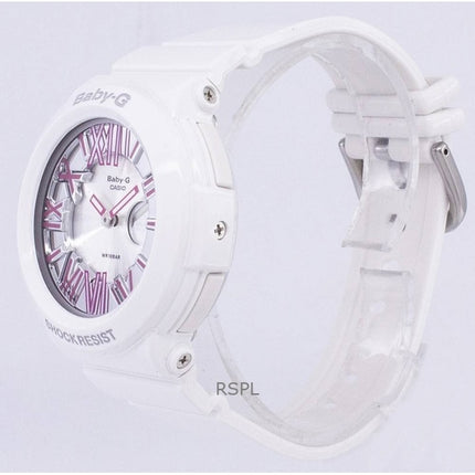 Renoverad Casio Baby-G Analog Digital Neon Illuminator Quartz BGA-160-7B2DR Damklocka