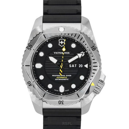 Victorinox Swiss Army Dive Pro gummirem Black Dial Automatic Diver&#39,s 241994 300M herrklocka