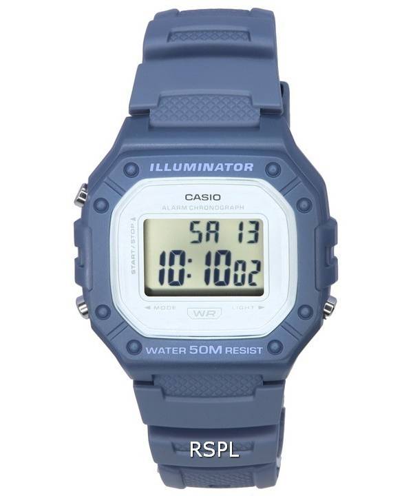 Casio Youth Digital grå urtavla Quartz W-218HC-2A W218HC-2 unisexklocka