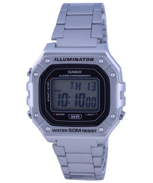 Casio Youth Digital rostfritt stål W-218HD-1A W218HD-1 herrklocka